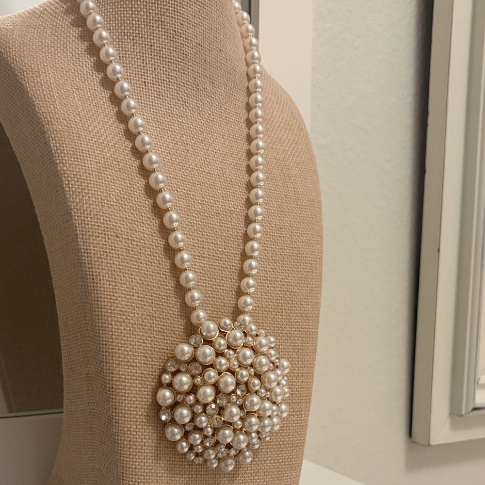 Pearl ClusterStatement Necklace